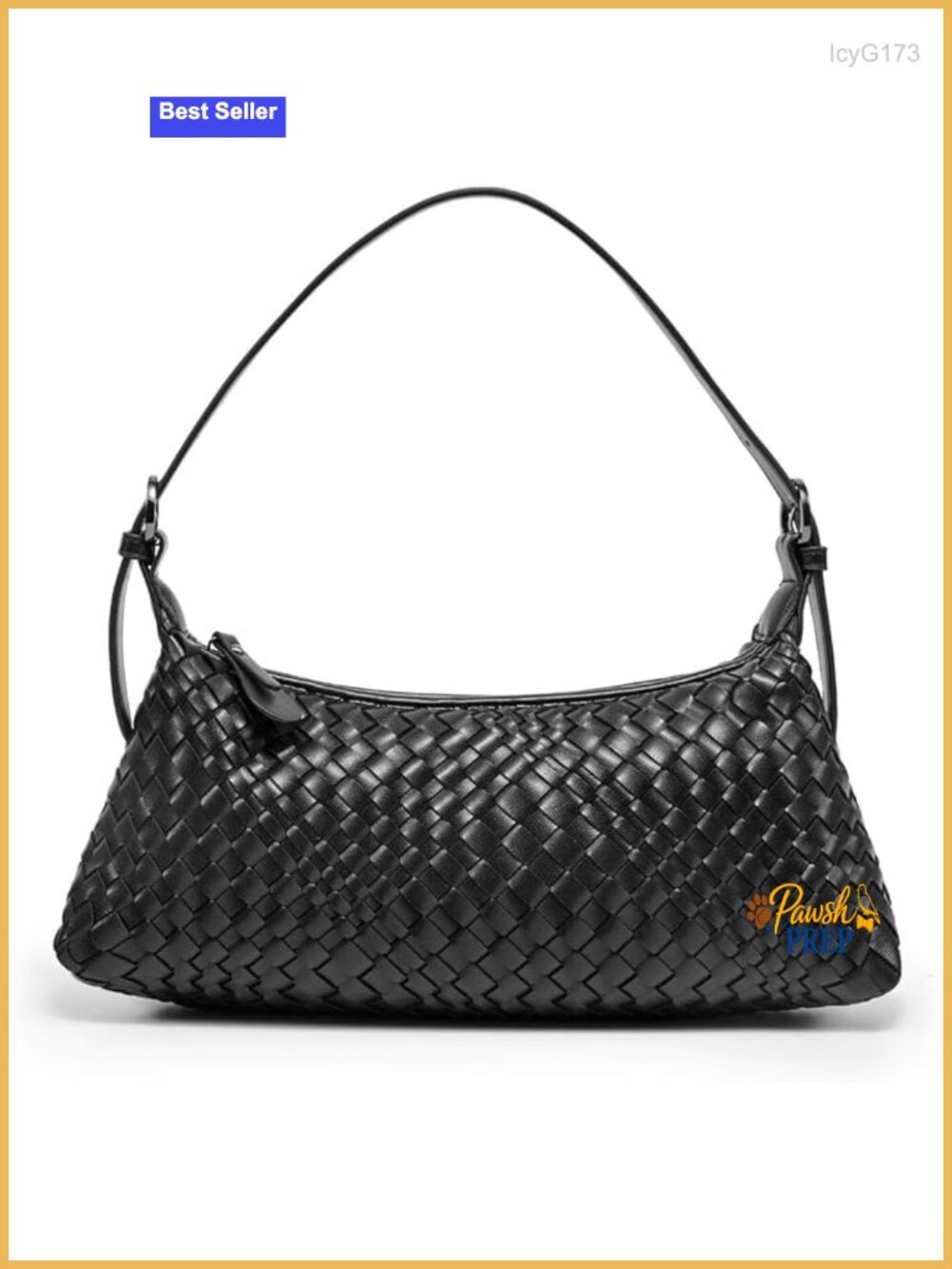 Woven Vegan Leather Crossbody Bag 5-in-1 Handbag Purse Tote Hobo Shoulder Bag